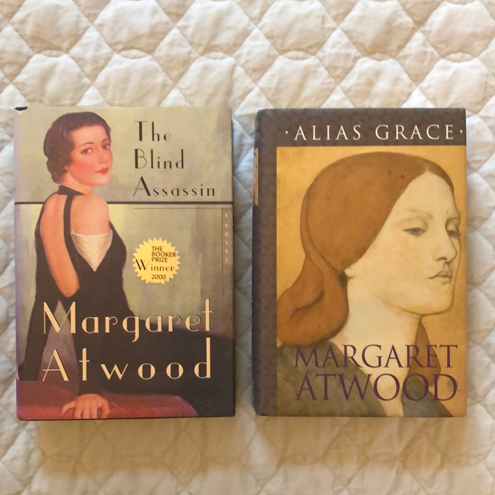 2 Margaret Atwood hardcover books